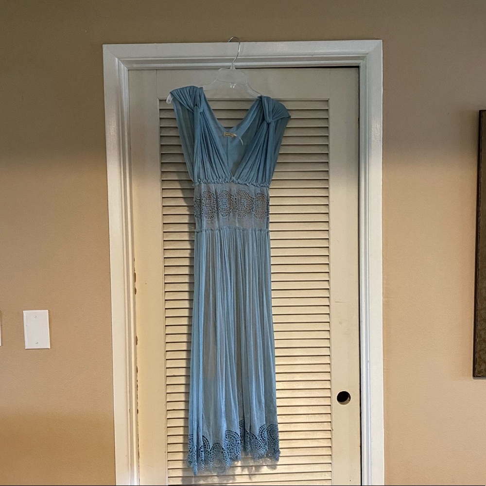 Max Studio vintage Greek inspired silk gown.